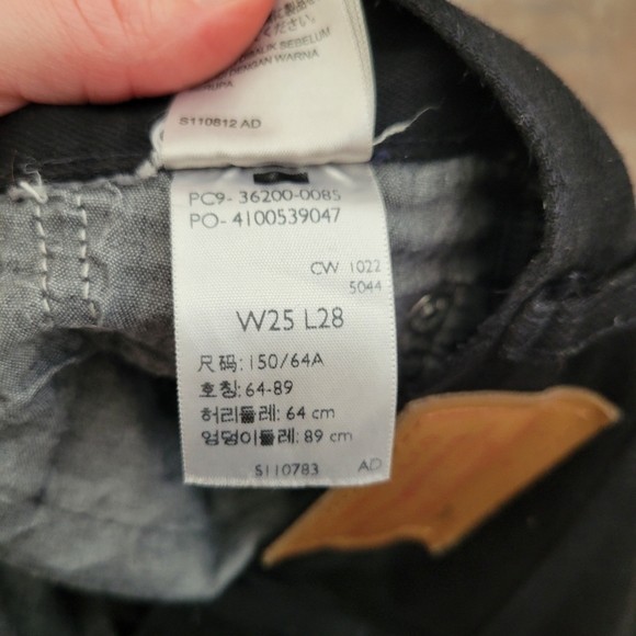 Levi's 501 Original Fit Black Sprout 25x28 - Picture 8 of 11